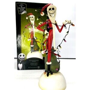 Nightmare Before Christmas Jack Skellington Tangled Christmas Lights by Dept 56
